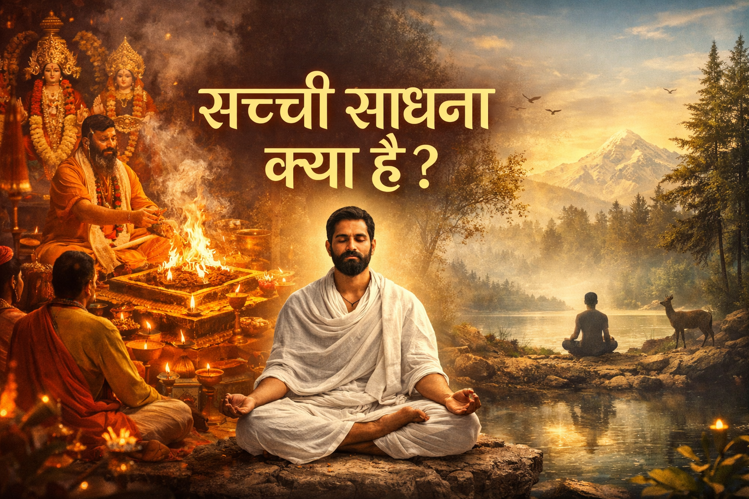 सच्ची साधना क्या है सनातन धर्म साधना ध्यान